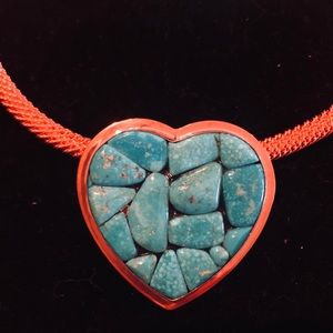 Turquoise Heart Necklace by Jay King Designs